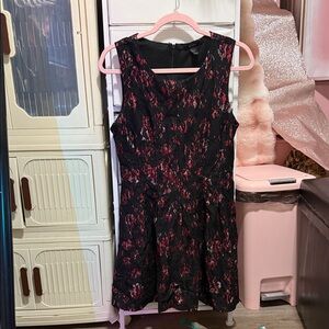 Forever 21 Black and Red Lace Mini Dress